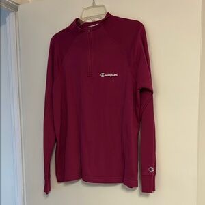 Champion Maroon Quarter-Zip Pullover